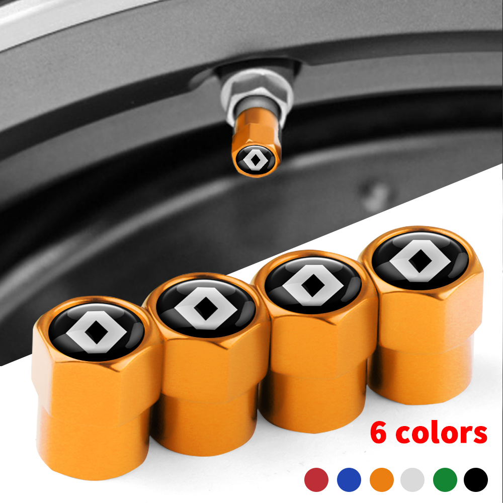 Tech Accessories Dacia - 4Pcs Car Wheel Tire Valve Caps