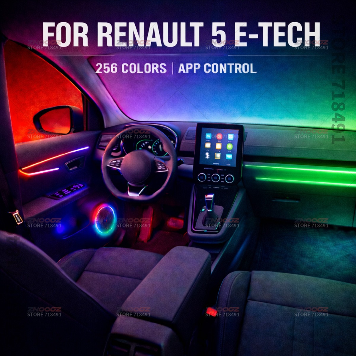 Tech Lighting Accessories - 22in1 RGB Car Interior Acrylic Car