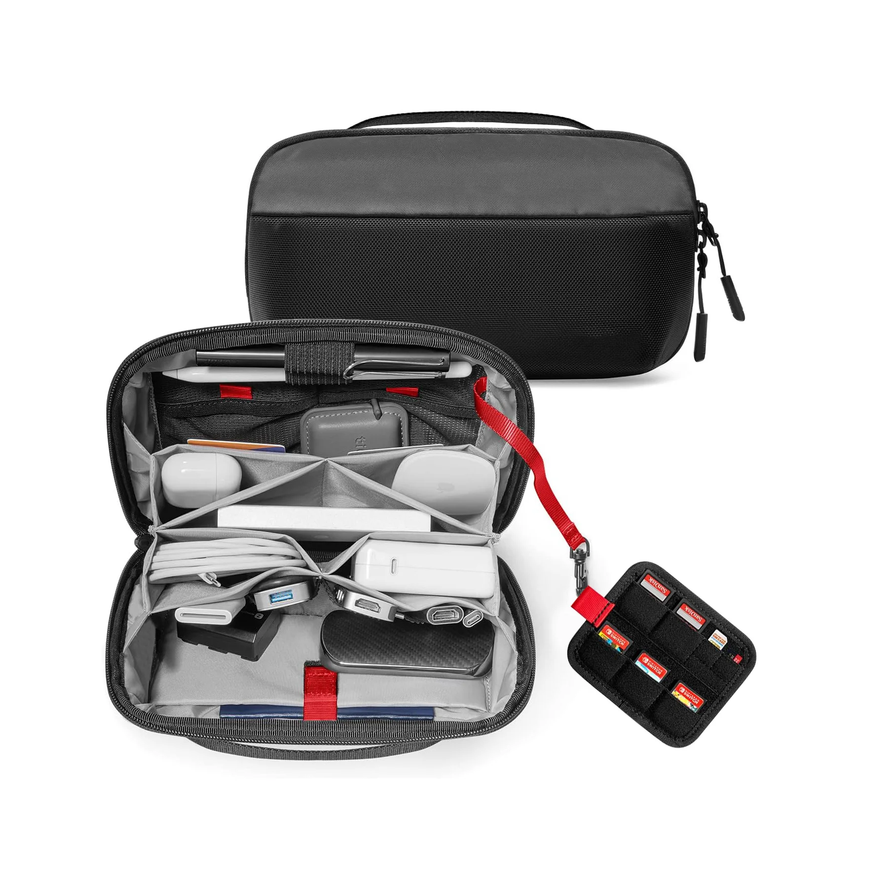 Tech Accessories Storage - Travel Tech Organizer Pouch, Water Resistant