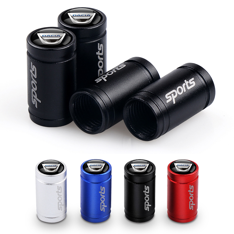 Tech Accessories Dacia - 4Pcs Car Wheel Tire Valve Caps
