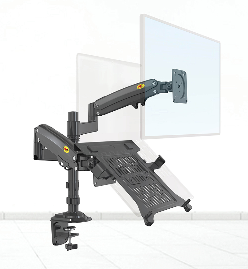 Monitor Arm Single - Desktop NB H180-FP Gas Spring Dual