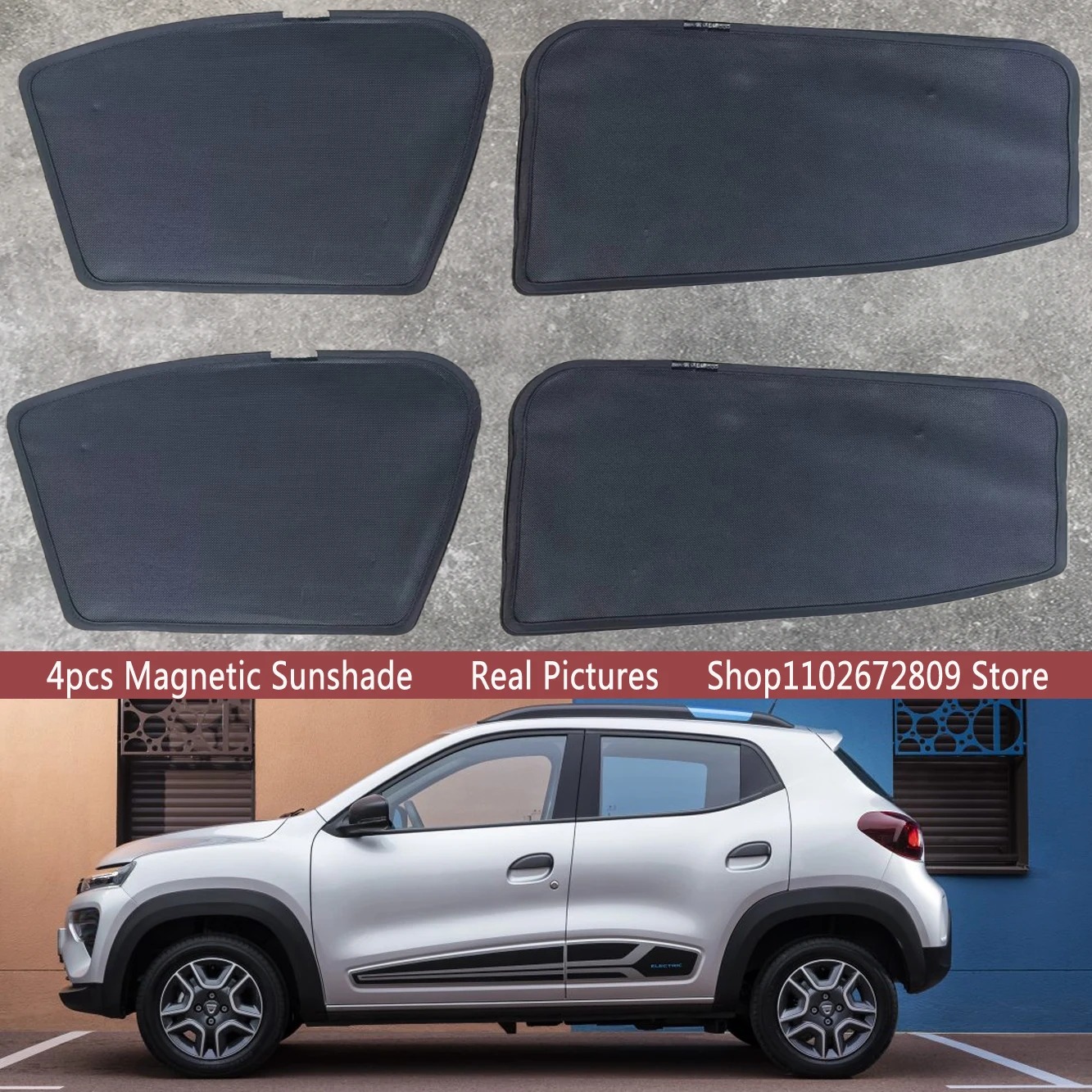 Tech Accessories Dacia - Magnetic Car Sunshade Shield Windshield Frame