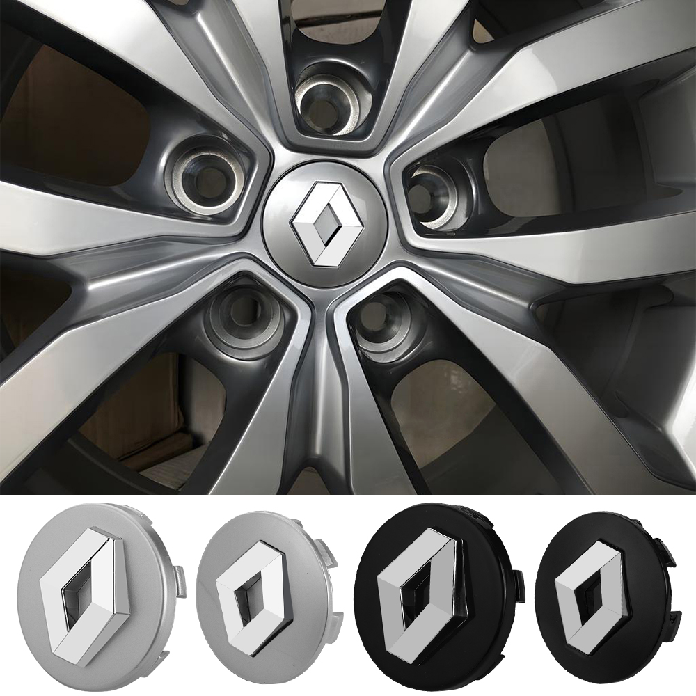 Tech Accessories Dacia - 4pc 56/60mm Original Car Wheel Center