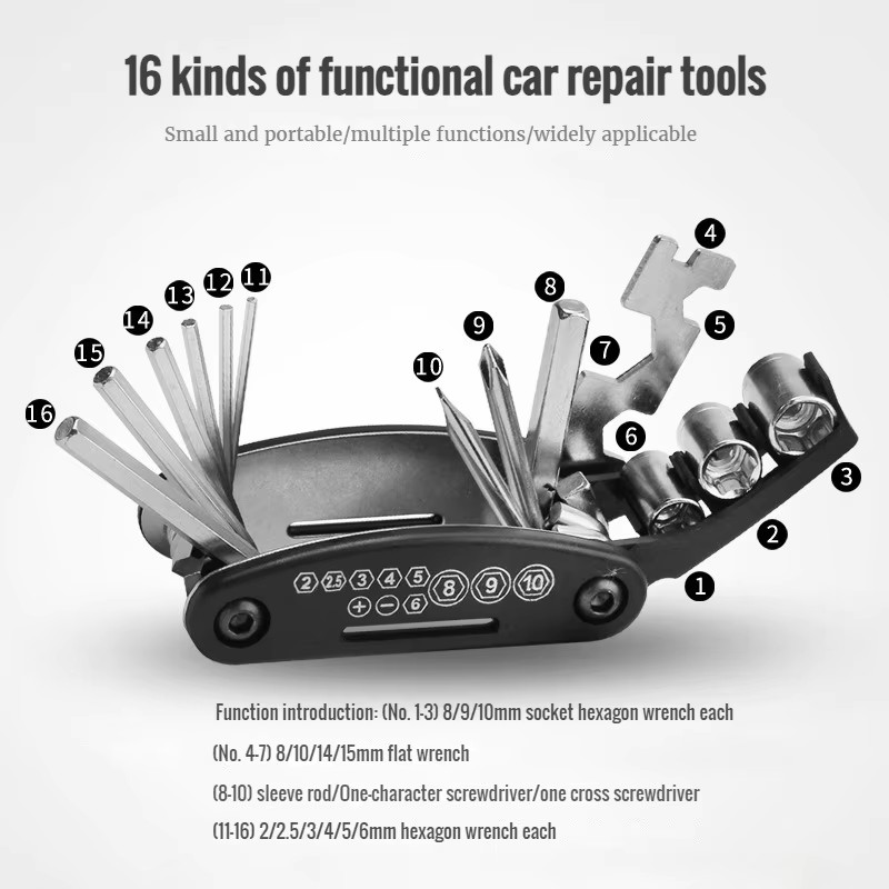 Useful Tech Accessories - Portable Bicycle Repair Tools Kit Bike