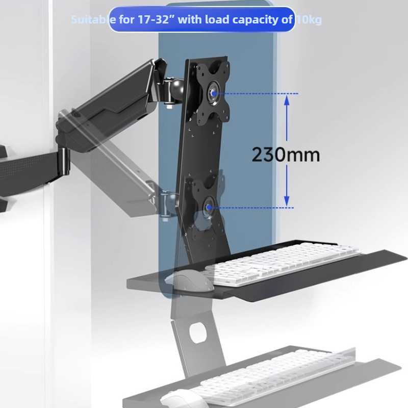 Monitor Arm Single - Heavy Duty Monitor Mount Rack Ergonomic