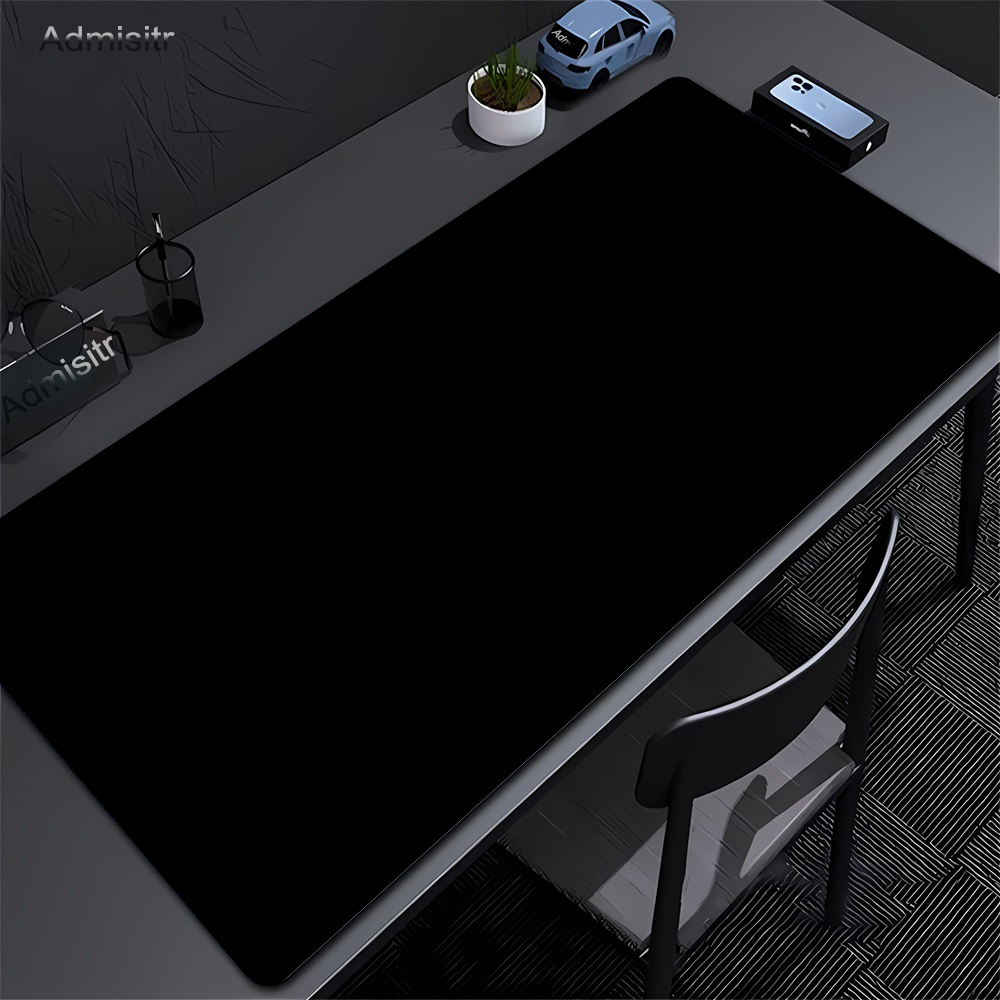 Tech Desktop Accessories - Large Black Mouse Pad Solid Color