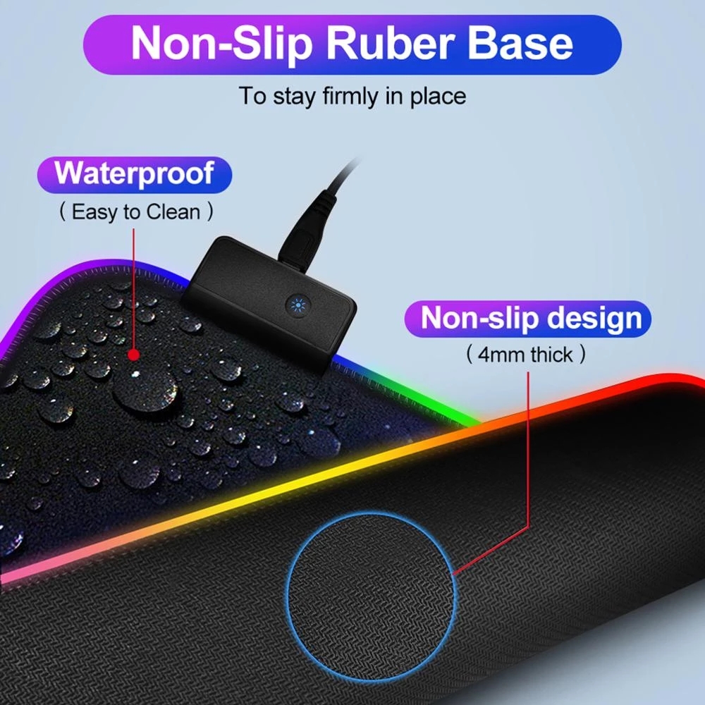 LED Luminous Gaming Mouse Pad  - Tech Desktop Accessories 评论和价格