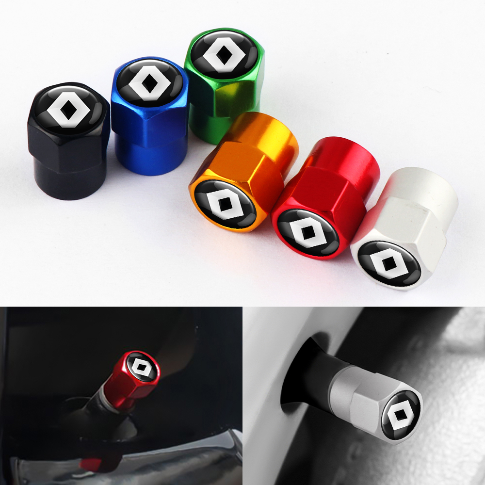 4Pcs Car Wheel Tire Valve Caps - Tech Accessories Dacia 评论和价格