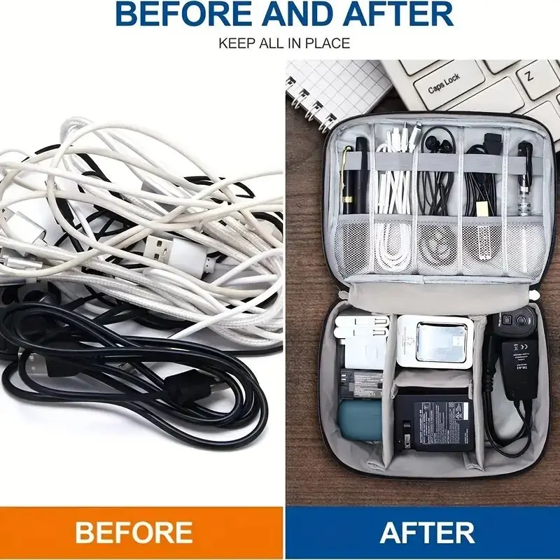 Portable Tech Organizer Case f - Tech Accessories Storage 评论和价格