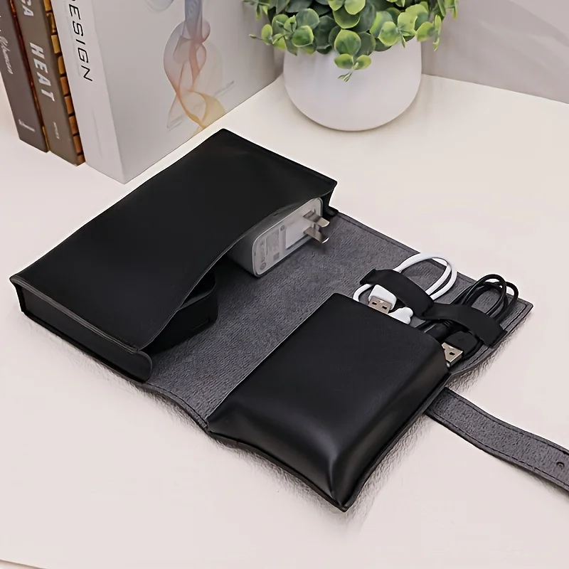 yesPU Leather Multi-Compartmen - Tech Accessories Storage 评论和价格