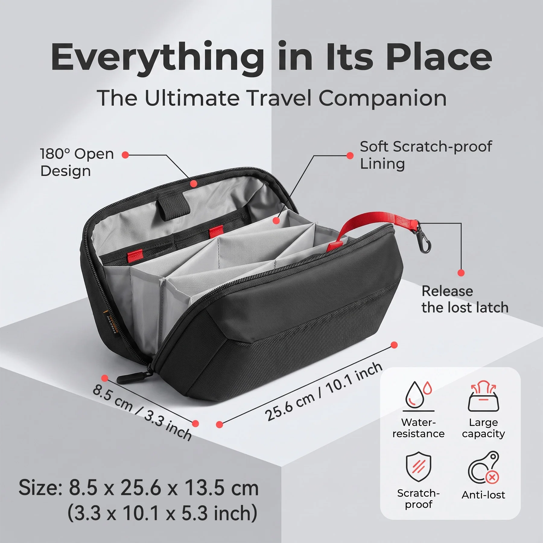 Travel Tech Organizer Pouch, W - Tech Accessories Storage 评论和价格