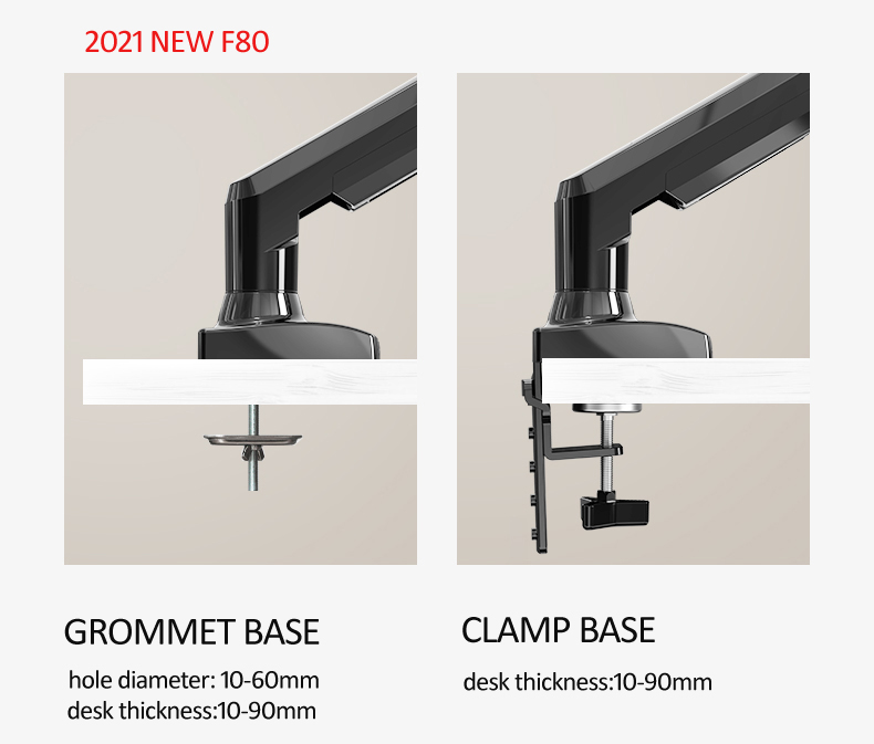 NEW NB F80 17-30' Desktop LED  - Monitor Arm Single 评论和价格