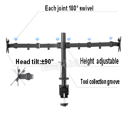 MS02 Desktop Clamping Full Mot - Monitor Arm Single 评论和价格