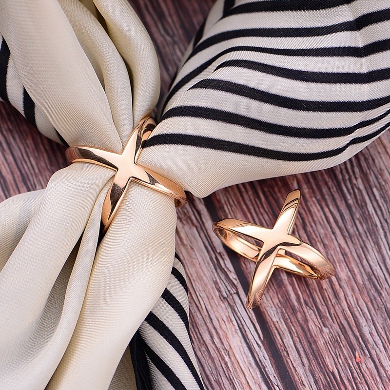 X-Shaped Scarf Clips - Elegant - Useful Tech Accessories 评论和价格