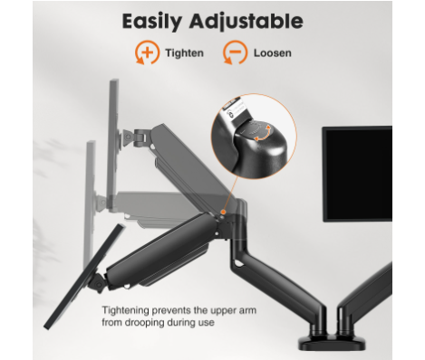 Dual Monitor Stand Arm, Gas Sp - Monitor Arm Single 评论和价格