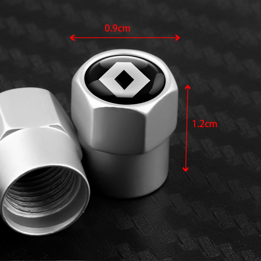 4Pc Car Tire Valve Caps Metal  - Tech Accessories Dacia 评论和价格